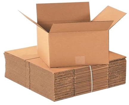 18x12x7 || 457 x 305 x 178mm || AKAR A3 Single Wall Cardboard Boxes Shipping Mailing Postal Parcel Gift Postage Boxes For Packing Moving House A3 Cardboard storage boxes [Pack Of 10]