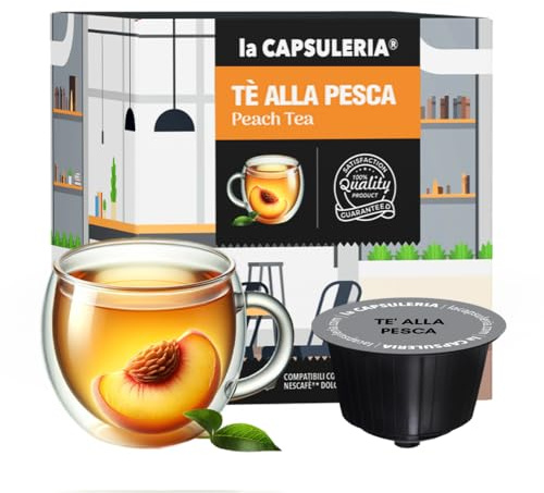 TE' ALLA PESCA (96 Capsule) compatibili con Nescafé Dolce Gusto, 6 box da 16 Capsule, gusto fruttato e rinfrescante, perfetto per ogni stagione, senza glutine (La Capsuleria)