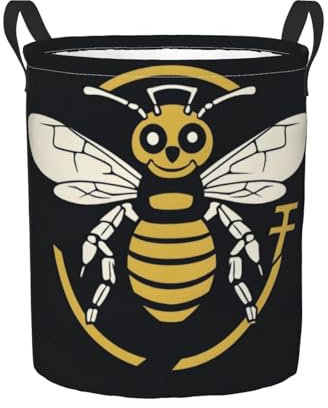 Cestos De Lavandería Abeja Práctica Cesta De Almacenaje Elegante Bolsas De Ropa Para Familiar Lavadero Hotel 40X50Cm