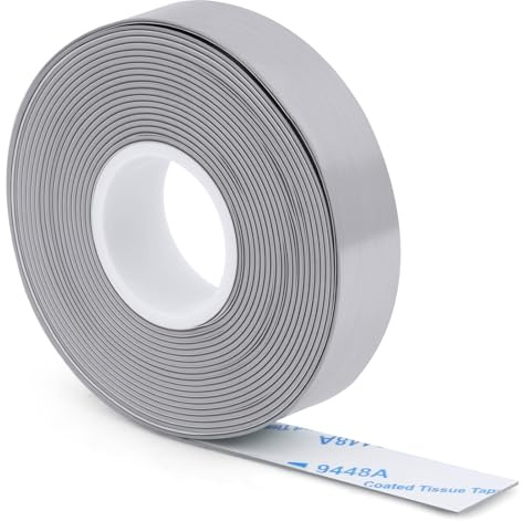 flintronic Cinta De Plomo Adhesiva 1,27 x 254cm, Cinta De Plomo de Alta Densidad de Corte Gratuito, 2 Gramos por Pulgada, Cinta de clomo Golf, para Pesca Tenis Raqueta Pickleball Paleta de Bádminton