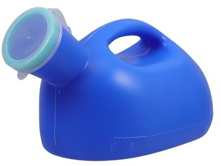 VILLCASE Urinoirs pour Hommes Bouteille à Urine Portable avec Couvercle Anti-fuite Urinoir de Voyage pour Voiture et Personnes Âgées