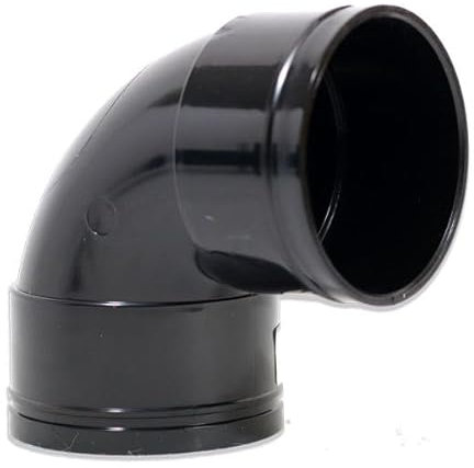 eco-filtration 82mm/3 Knuckle Bend – Durable PVC Pipe Connector for Domestic Waste Pipe, Pond, Garden, and Drainage Systems – Easy Assembly for Watertight Seal