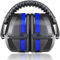 YANKUIRUI Ear Defenders Muffs Noise Reduction SNR 36dB Safety Ear Protectors Provide Hearing Protection For Shooting,Construction,Yard Work,Machinery Work Mowing (Style2(Blue))