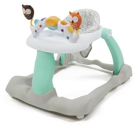 BABYLO Lauflernhilfe mit Lichtern und Geräuschen, ab 6 Monaten, Aqua/Weiß