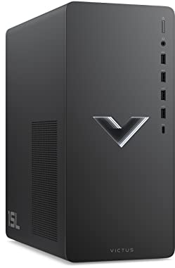 HP Victus 15L TG02-0011ss Desktop - Ordenador de Sobremesa Gaming (Procesador AMD Ryzen 5 5600G, 16GB RAM, 512GB SSD, NVIDIA GeForce RTX 3050 Graphics, Tower PC, FreeDOS) Color Plata Mica