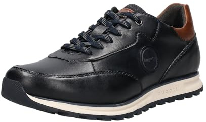 bugatti Herren Schnürstiefel, Männer Stiefel Kaltfutter,Chukka Boots,schnürung,Boots,Winterstiefel,Winterschuhe,Dark Blue (4100),45 EU/EU UK