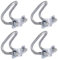 4Pcs 20 * 20 Double U-Shaped Cross Pipe Clamp, Heavy-Duty Metal Strap for Rigid Pipes, Hose Holders, Horizontal/Vertical Connectors, Ideal for Farm & Garden