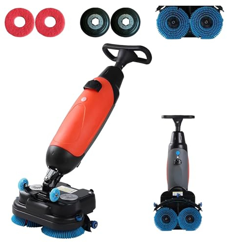 Autolaveuse Sol Professionnel, Laveuse Sol, Machine De Nettoyage De Moquettes De 43 Cm, Polisseuse Et Polisseuse, 240 Tr/Min, Capacité De 13 000 Pi²/H, Nettoyage Industriel