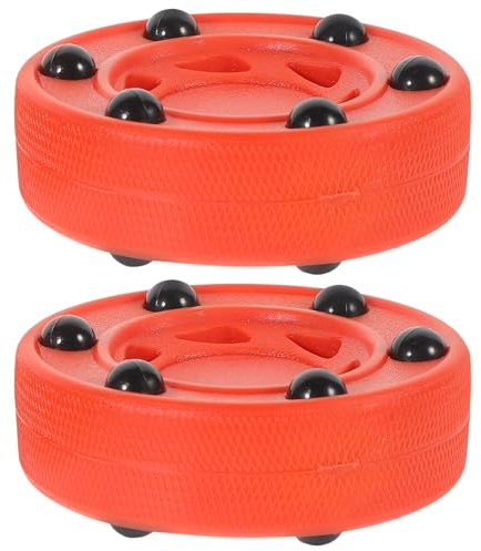 Healvian Pelota de Hockey Callejero y Discos de Hockey sobre Patines para Entrenamiento en Superficies Lisas, Canchas, Madera y Pistas de Hielo