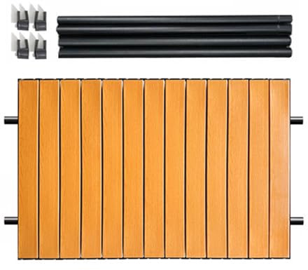 Mesa de camping – Mesa de picnic plegable | 75 x 55 cm plegable portátil de metal tablero de jardín | Accesorio de escritorio ligero | Picnic barbacoa al aire libre accesorio de viaje | Patio trasero