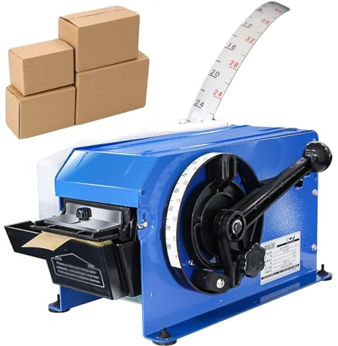 Vattenaktiverad tejpdispenser, halvautomatisk kraftskärare, justerbar skärlängd 10-100 cm, bredd 2-10 cm, arbetsbesparande handtag för kontorsbruk