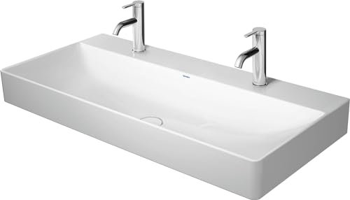 Duravit DuraSquare Möbelwaschtisch 100x47cm Weiß 2 Hahnloch
