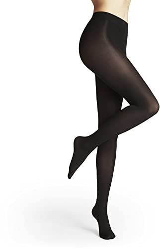 FALKE Femme Seidenglatt 40 Den W Ti Semi-opaques Unis Collants, Noir Black 3009, M-L EU