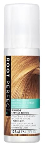 ROOT PERFECT Root Touch Up Spray – Blonde 125ml, Instant Root Concealer for Grey Coverage, Temporary Hair Colour Spray, Quick-Dry, Hair Disguise Solution