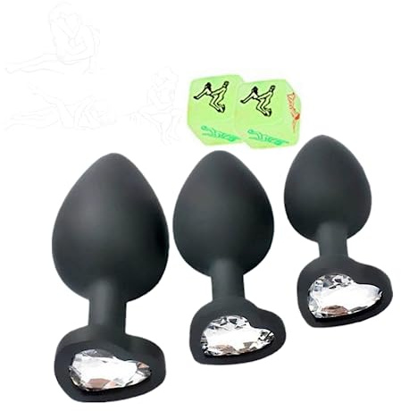 En söt par interaktiv rollspel set med 3 svarta silikon massage bollar.