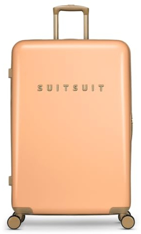SUITSUIT Koffer Groß 76 cm - Hartschalen Reisekoffer mit Rollen - TSA-Schloss - 94 L - Fusion Pale Orange