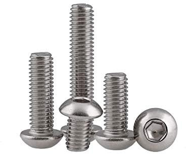 Viti a testa bombata con esagono incassato TBEI in acciaio inox Aisi 304/A2 ISO 7380 - M6x16mm - 20pz