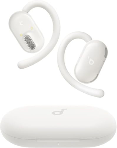 soundcore Auriculares abiertos V20i Cascos de Anker con gancho ajustable, llamadas sin ruido, IP55, LED, tiempo de reproducción de 36 horas, Bluetooth 5.4, conexión multipunto (reacondicionado)