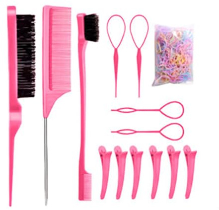 Juego De Peines Para El Cabello - Peine De Cola - Peines Pequeños Desenredantes Para Mujeres Y Niñas Uso En Salones Y Peluquerías Para Trenzar Cardar Y Estilismo Diario