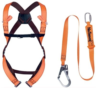 Kit Anticaduta per Ponteggiatori ELARA190V2, Made in Italy – Professionale e Certificato Imbracatura Ponteggio con Punto Ancoraggio Dorsale/Sternale, Cordino e Borsa