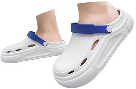 Générique Sabot Homme Antidérapants Chaussures Confortable Intérieur Mules Plateforme Respirant Léger Souple Extérieur pour Plage Piscine Travail Tendance Chaussure De Jardin D'Été