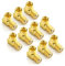 deleyCON 10 Stück Sat-Winkel-Adapter Set 90° Grad für Koaxialkabel F-Winkelstecker Winkeladapter F-Adapter F-Buchse 7mm Sat-Kabel Kupplung Vergoldet