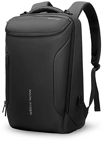 Muzee Business Backpack,Waterproof bag for Travel Flight Fits 17.3Inch Laptop With USB Charging Plug
