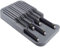 MAISITOO Organizador de Cuchillos,Bloque de Cuchillos de Cocina,Cajón Portacuchillos de Cocina Organizador de Cuchillos con 12 Ranura para Cuchillos, Portacuchillas de Cocina Vacío - Plástico - Gris