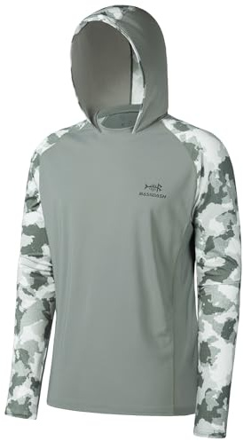 Bassdash Chemise de pêche à Manches Longues UPF 50 pour Homme