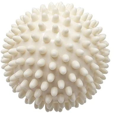 Jungerhouse Balles à Picots Massage de Balle de Fitness Yoga Balle de Gymnastique Soulager Stress Massage Corporel de la Main et des Pieds (Beige,Taille Unique)