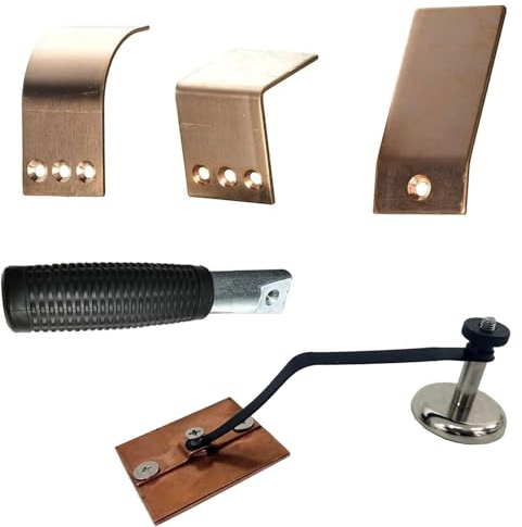 Copper Welding Spoon Welders Helper, Welding Accessories, 3 pcs Large Size Copper Paddle Backer, Hands-Free Welding Tool with Strong Magnet, Perfect Tool Kit for MIG Welding
