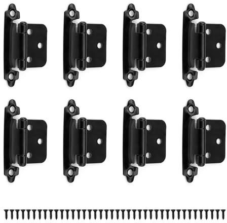 JANDH 8 Piezas Bisagra Piano, 1,4 mm Bisagras Tope Plegables, Adecuada Para Puertas Fijas y de Entrada