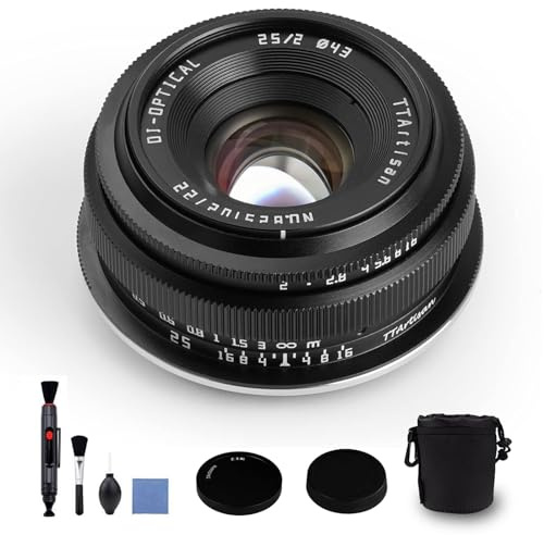 TTArtisan 25mm F2 Z-Mount APS-C manuelles Weitwinkelobjektiv mit Fester großer Blende für Nikon Z-Mount Kameras Z50 ZFC Z30 Z5 Z6 Z7 Z6II Z7II Z9