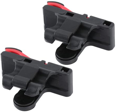 DOITOOL Gamecontroller Schnelltasten Spielhilfe Aus Kupferinduktion Für Handy Fps Shooter Schwarz Rot Mit Einstellbarem Clip
