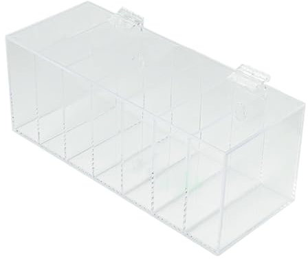 perfk Acryl-Aufkleber-Organizer, Etikettenspender, Desktop- oder Wandmontage, Zubehör für das Home Office, transparent, 225x89x89mm