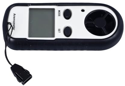 Anémomètre Portatif de Testeur de Vitesse du Vent, Anémomètre à Capteur de Vitesse du Vent Numérique LCD Compteur de du Jauges de pour la Prise de