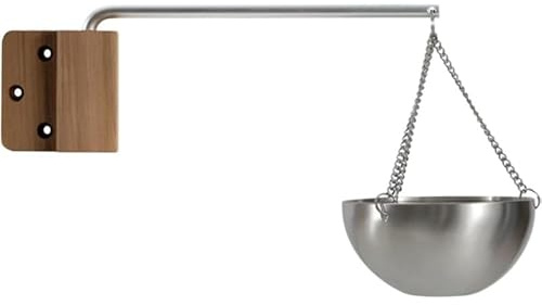 Tubayia Tazza per olio da sauna, diffusore di profumo, accessorio elegante, facile da installare, ciotola in acciaio inox per oli essenziali per bagno SPA