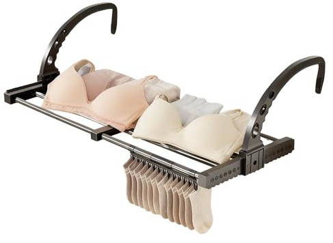 Étagère de lit pour chambre dortoir - organisateur pliable réglable - porte-bagages rétractables | pour balcon, collège, chambre, étudiants, berceau, couche, livre, sac, serviette