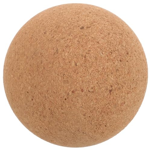 Cabilock Pelota de Masaje de Corcho 6 Cm, Bola de Masaje Multifuncional para Fascia y Pies, Alivio Muscular Portátil para Yoga, Fitness y Relajación Corporal, Herramienta Práctica