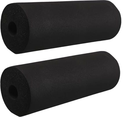 GATHINESS 2 Pièces Accessoire Mousse Noir pour Banc Musculation et Barre de Sit-up, Structure sans Couture, Résistant la Fissuration, Antidérapant pour Entraînements Quotidiens