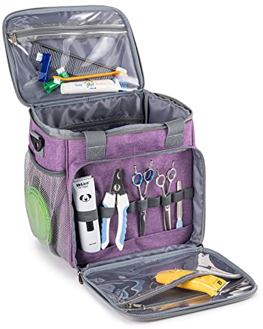 BABEYER Haustierpflegetasche, Hundepflegezubehör Organizer-Tragetasche, perfekt für Haustierpflege-Werkzeugset Zubehör