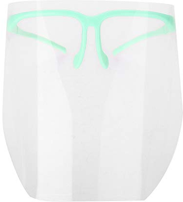 Visera Protectora Facial Antivaho 10 Unidades Verde para Profesionales Hogar