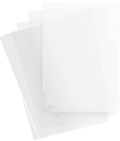 Papier calque imprimable A4 (30cm*21cm) - 50 feuilles, feuille transparente imprimable, papier transparent A4, Blanc, Universel et polyvalent pour Patron Couture