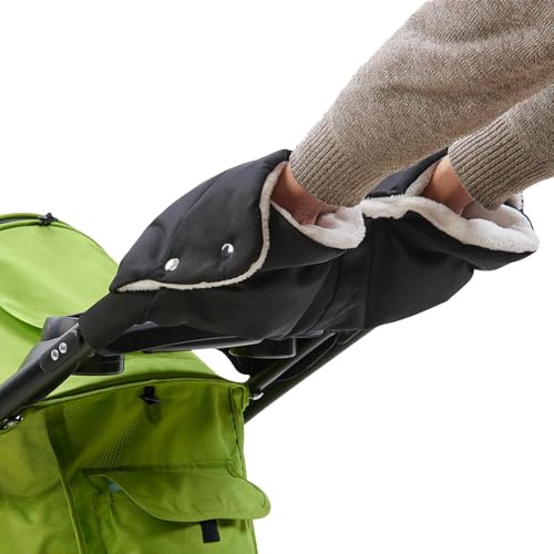 Kinderwagen-Handschuhe – Kinderwagen-Handmuff | Kinderwagen-Handwärmer | warme Handschuhe Handwärmer wasserdichte Fäustlinge | Handmuff Frostschutzhandschuhe | extra dicke Kinderwagengriffabdeckung