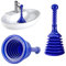 Toilet Plunger for Drains and Sinks | Powerful PVC Sink Plungers for Unblocking | Quick & Effective Toilet Unblocker & Drain Plunger Tool for Kitchen, Bathroom & Shower | Compact and Reusable