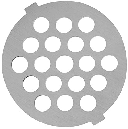 Hidyliu Legerad Köttfärsplatta Skivkniv Vass Hållbar för Enkel Köttslipning 5/7 Mm Hål Silver (7 mm litet runt hål)