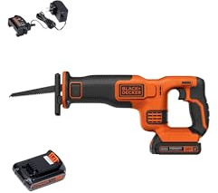 BLACK+DECKER 20V MAX* Cordless Reciprocating Saw Kit (BDCR20C)