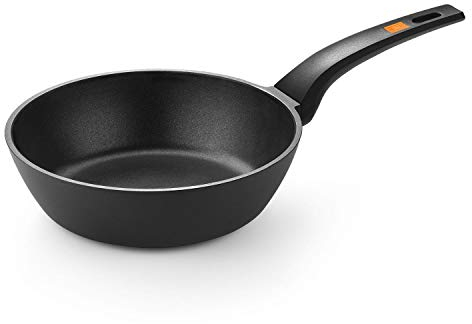 BRA Efficient Sartén Honda 28 cm, Aluminio Fundido con Antiadherente, Apta para Todo Tipo de cocinas incluida inducción, Libre de PFOA