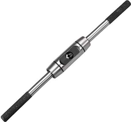 sourcing map Windeisen Einstellbarer Griff für Metrische M6-M14 Gewindebohrer Gewindeschneid Reibahlen Werkzeug Druckguss Körper