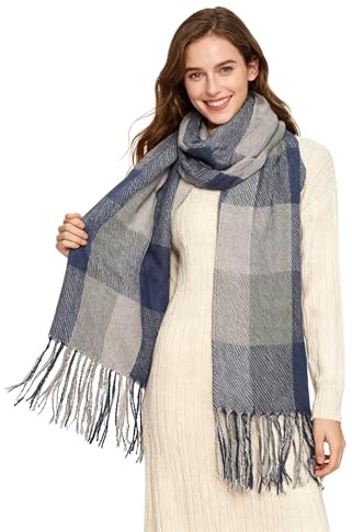 Oak & Tea Sciarpa Donna Elegante, Stola Invernale Effetto Cashmere | Pashmina morbida da indossare come scialle o coprispalle, ideale per matrimoni, cerimonie e serate eleganti